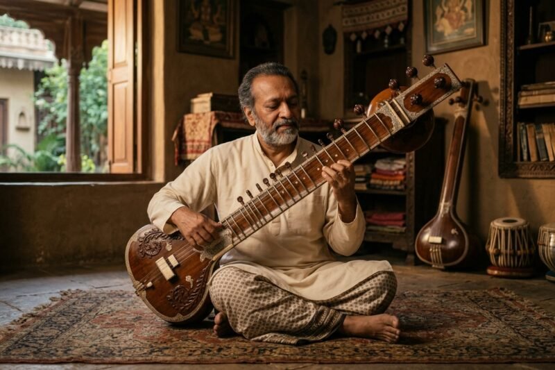 How the Sitar Acts as an Acoustic Anchor for Mental Wellness